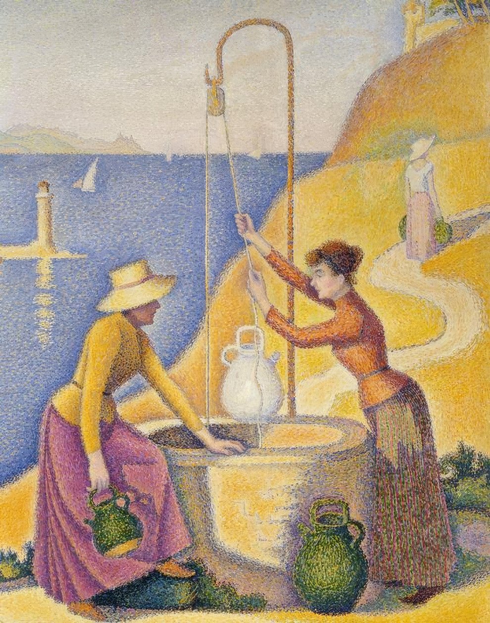 Nők a kútnál (Opus 238) alkotó: Paul Signac