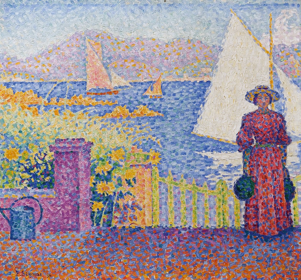Saint-Tropez kapuja. alkotó: Paul Signac