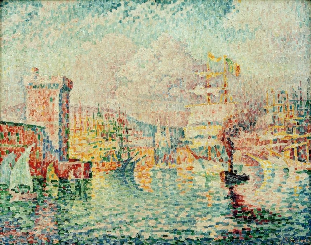 Marseille kikötője alkotó: Paul Signac