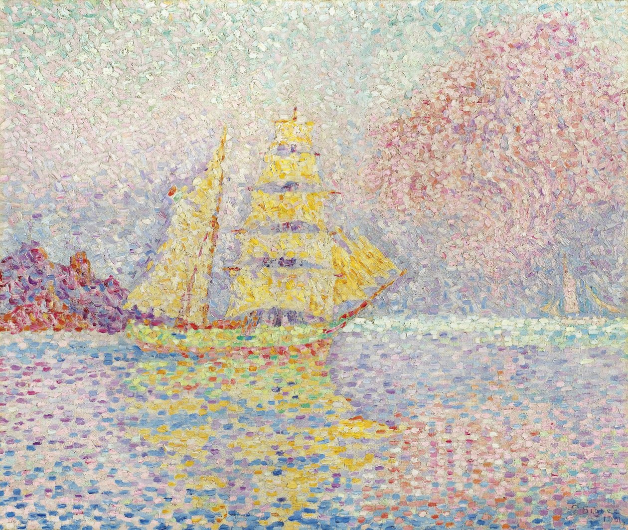 Olasz brig Agayban, 1901 alkotó: Paul Signac