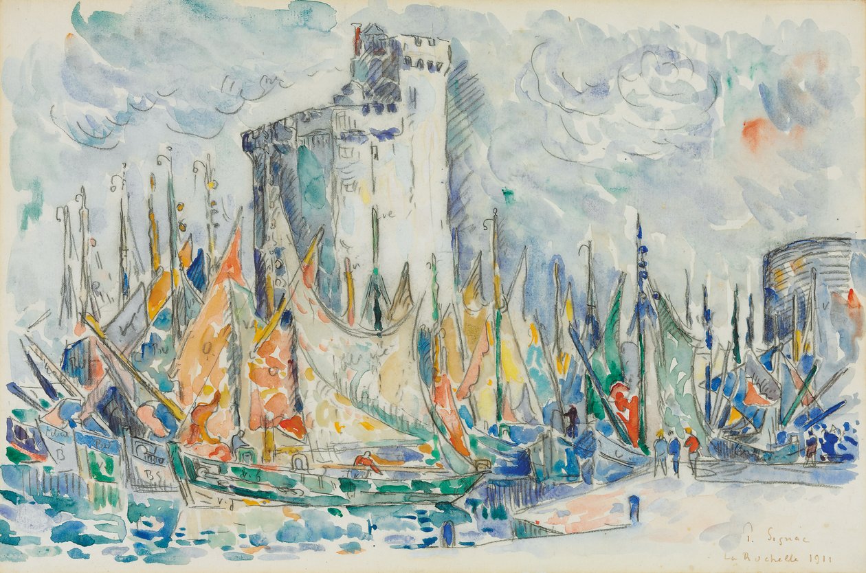 La Rochelle, 1911 alkotó: Paul Signac