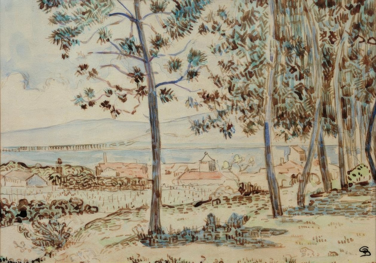 A katedrális Quimperle-ben alkotó: Paul Signac