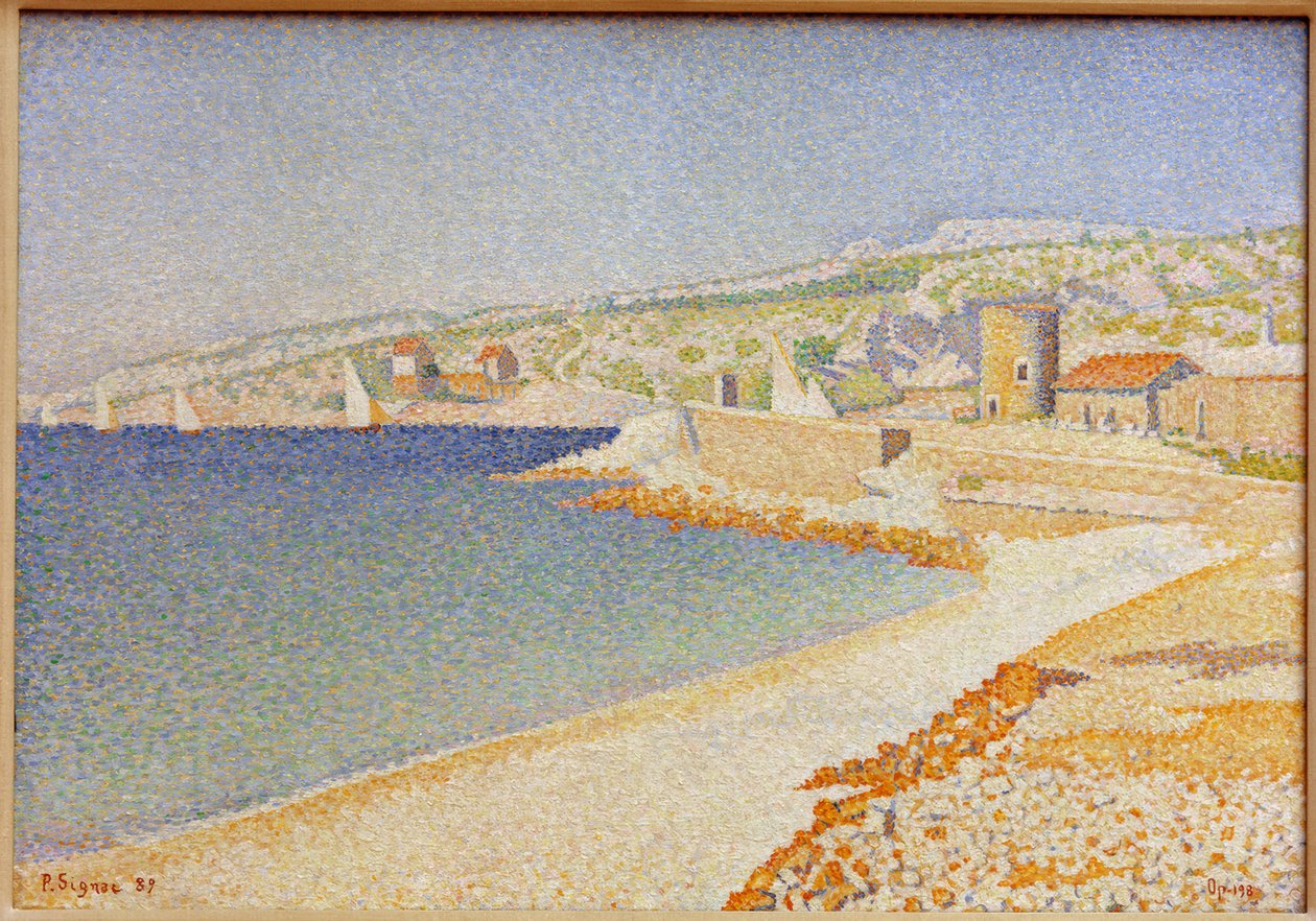Cassis mólója (Opus 198) alkotó: Paul Signac