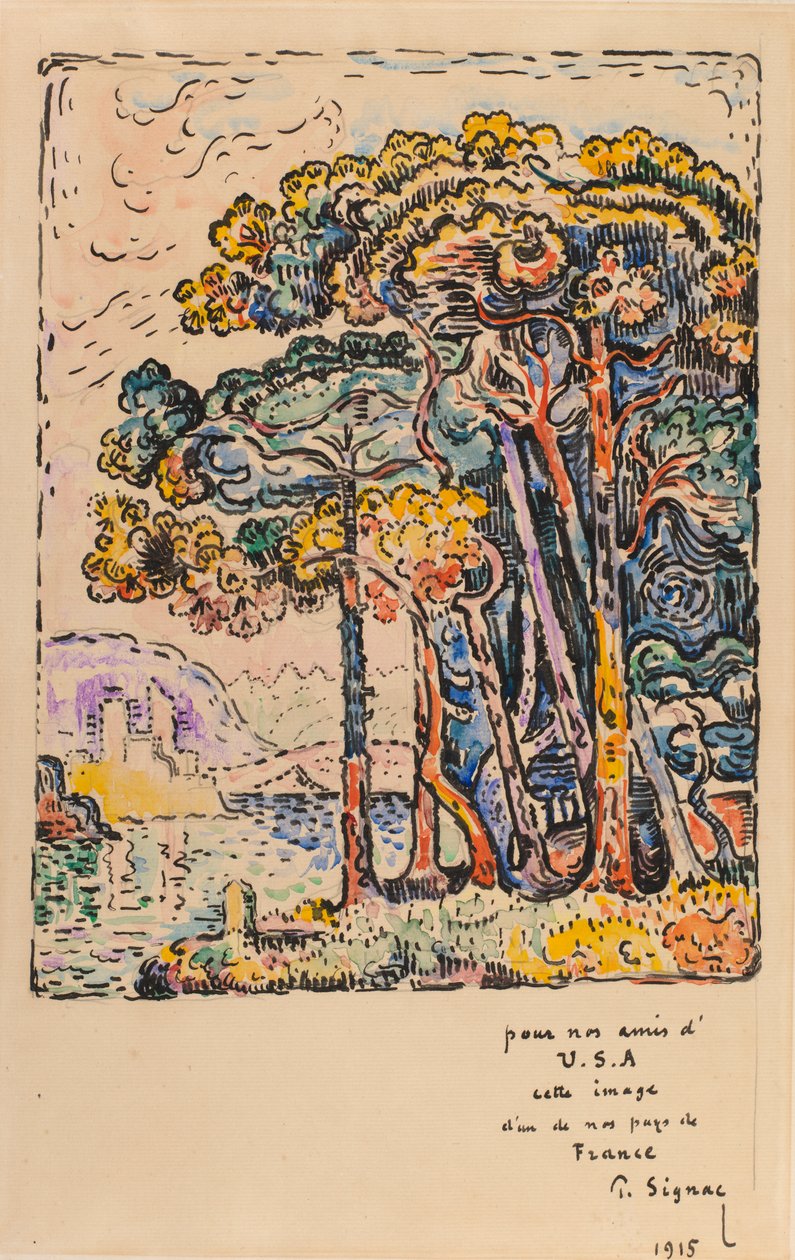 Táj, 1915. alkotó: Paul Signac