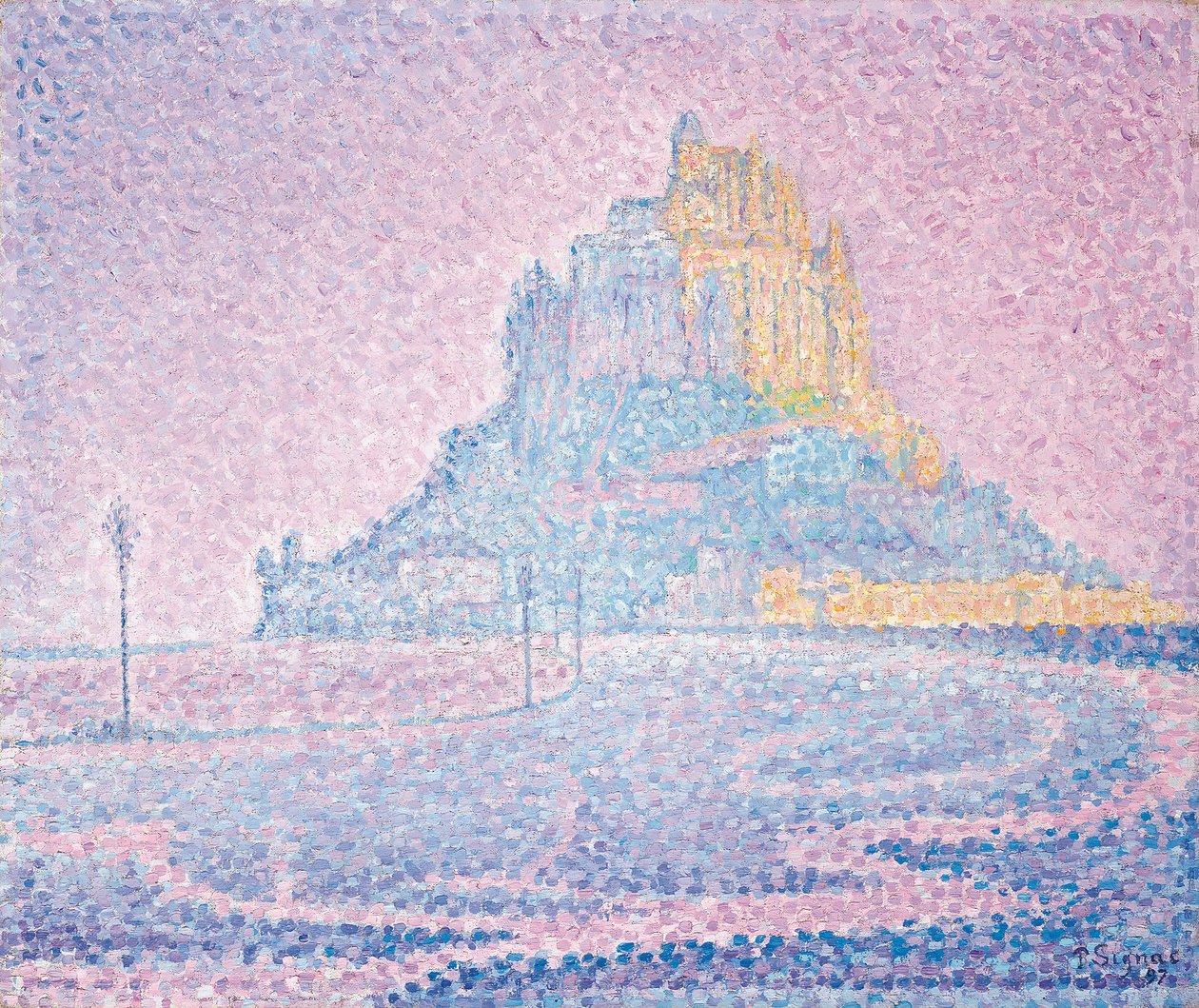 Mont Saint-Michel, Köd és Nap, 1897 alkotó: Paul Signac