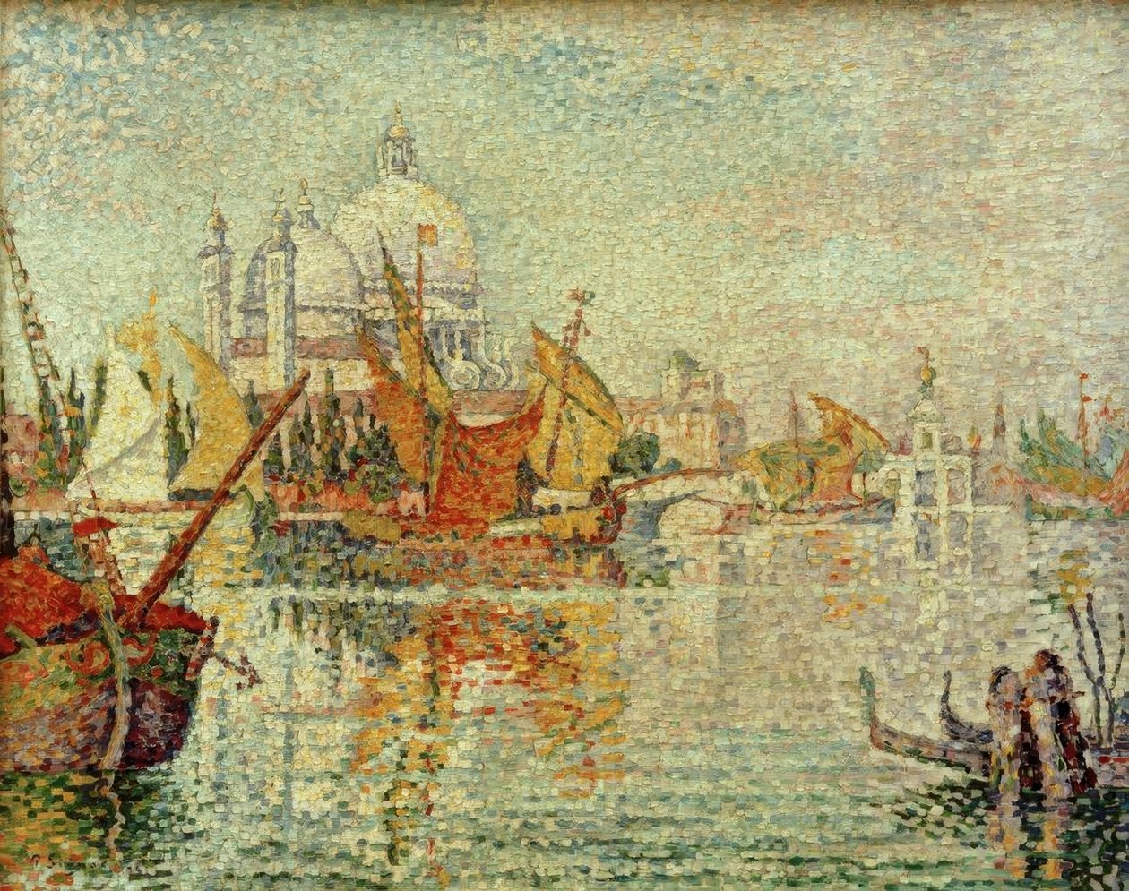 A Giudecca kikötése (Velence) alkotó: Paul Signac