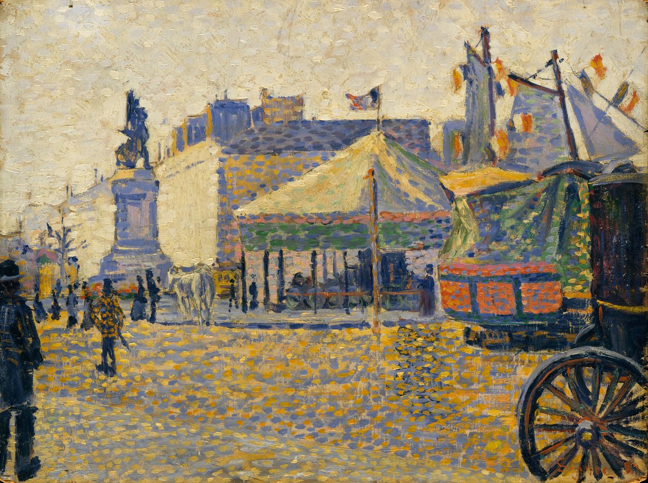 Place de Clichy, 1887 alkotó: Paul Signac