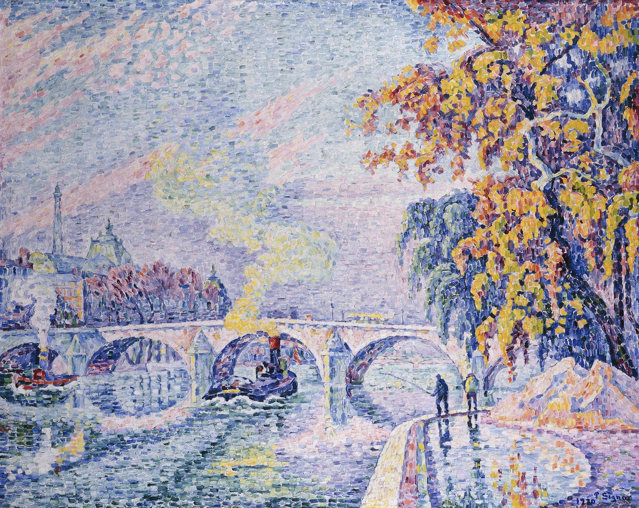 Királyi híd, ősz; Pont Royal, 1930. ősz alkotó: Paul Signac