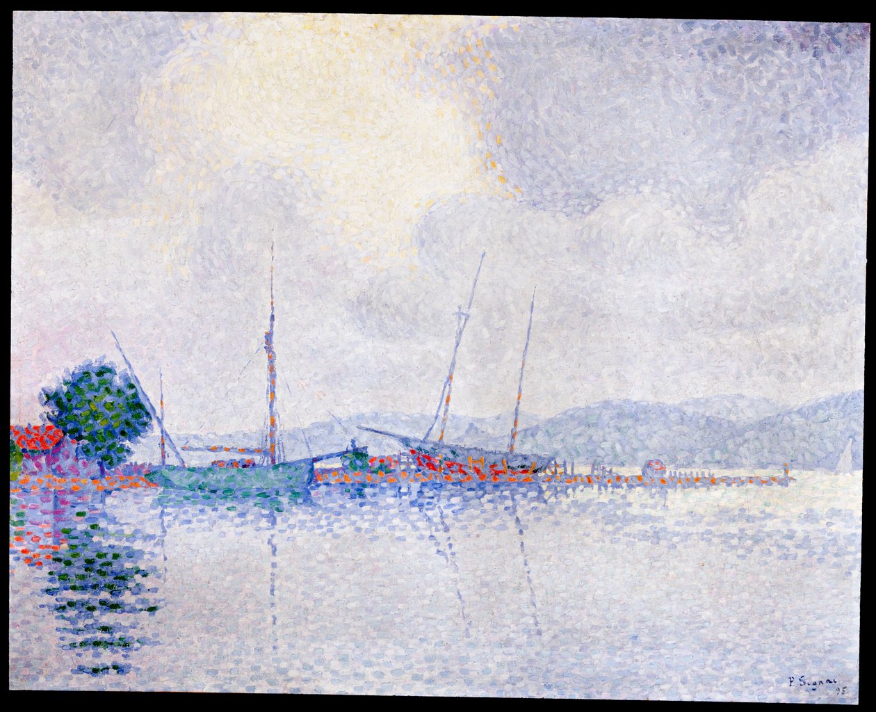 Saint-Tropez, a vihar után, 1895 alkotó: Paul Signac