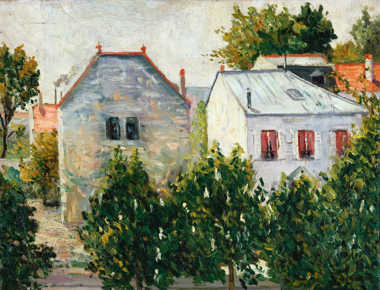 Asnieres külvárosi kertje, 1883 alkotó: Paul Signac