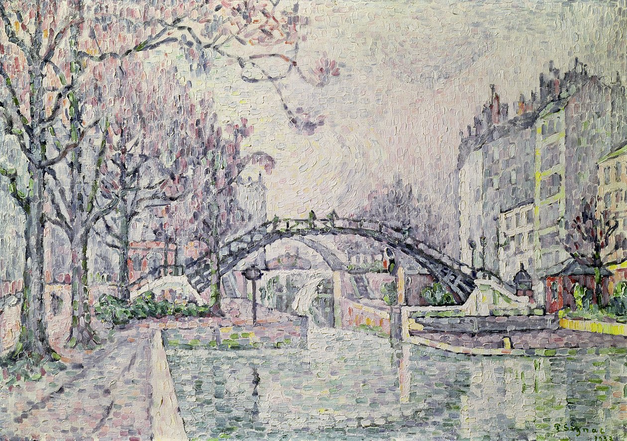 A Saint-Martin-csatorna, 1933 alkotó: Paul Signac