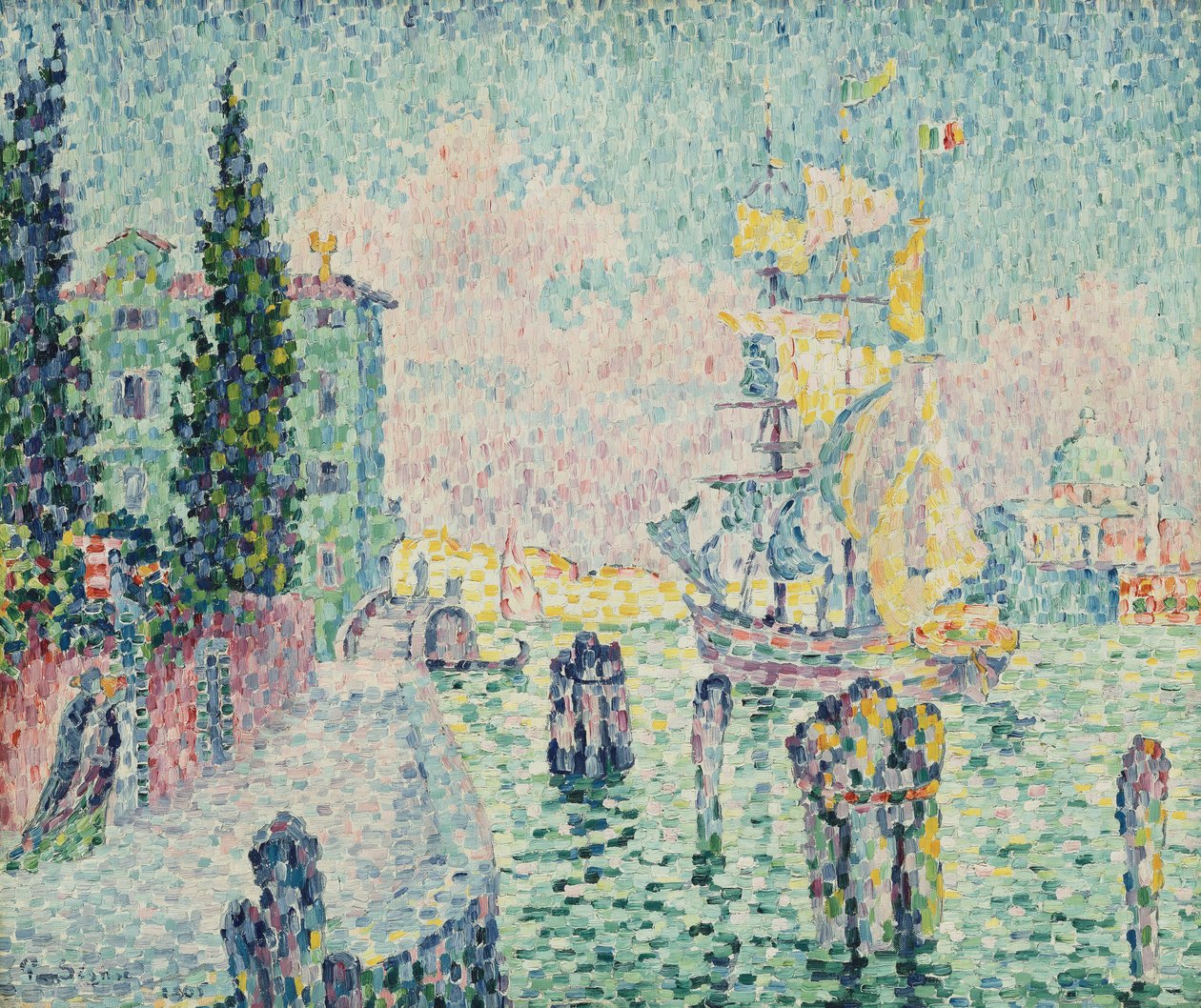A zöld ház, Velence, 1905 alkotó: Paul Signac
