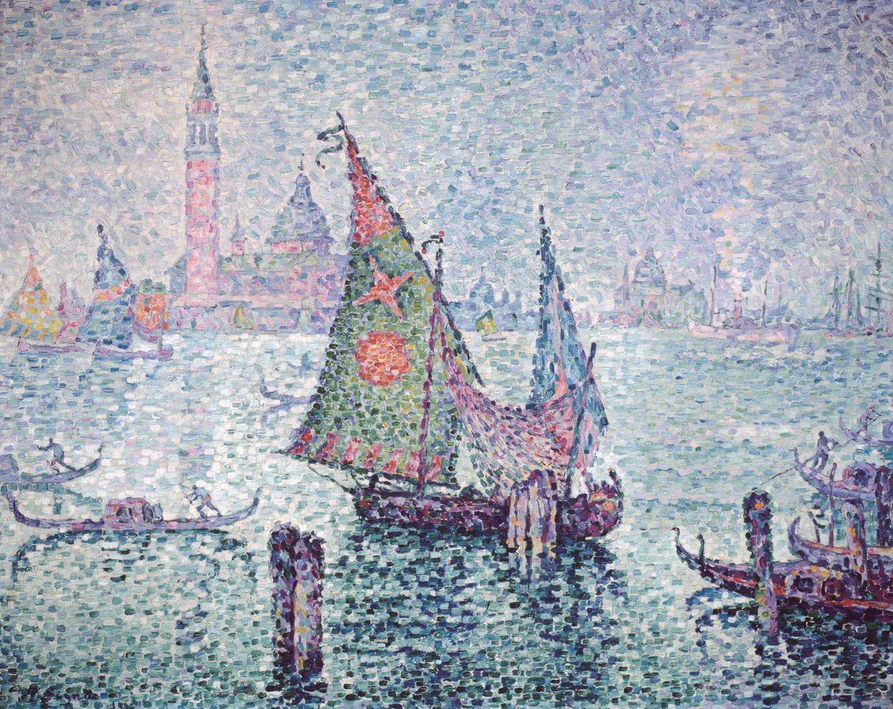 A zöld vitorla, Velence, 1904 alkotó: Paul Signac