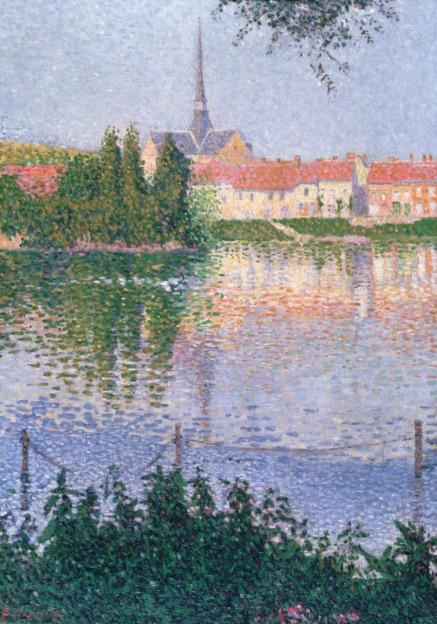 A sziget Lucasban, Les Andelys közelében alkotó: Paul Signac