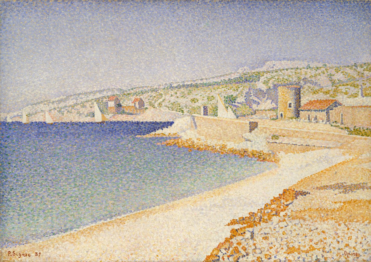 A móló Cassisban, Opus 198 alkotó: Paul Signac