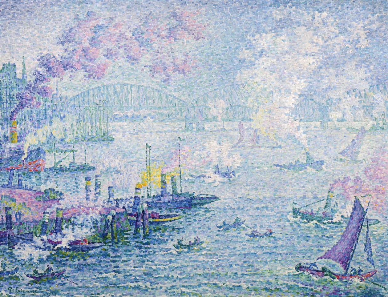 Rotterdami kikötője, 1907 alkotó: Paul Signac