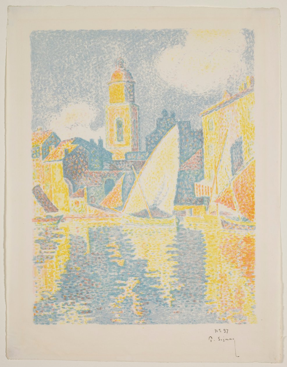 St. Tropez kikötője alkotó: Paul Signac