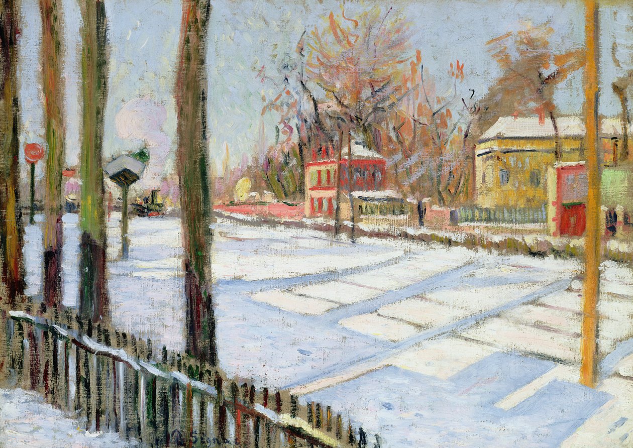 A hó, Bois, 1886 alkotó: Paul Signac
