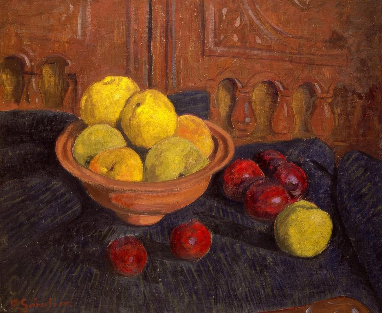P.Sérusier, Csendélet almával / Festmény, 1915 alkotó: Paul Sérusier