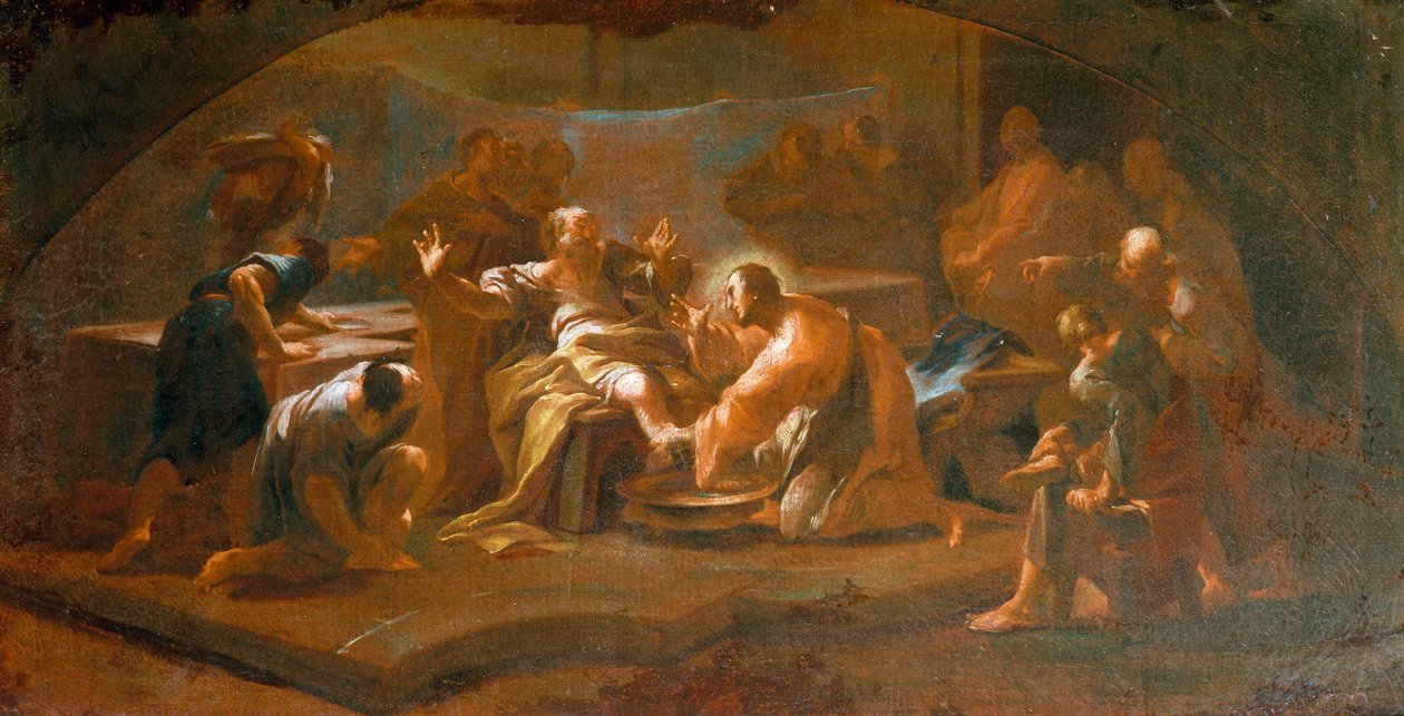 Paul Troger lábmosása (1698-1762) alkotó: Paul Troger
