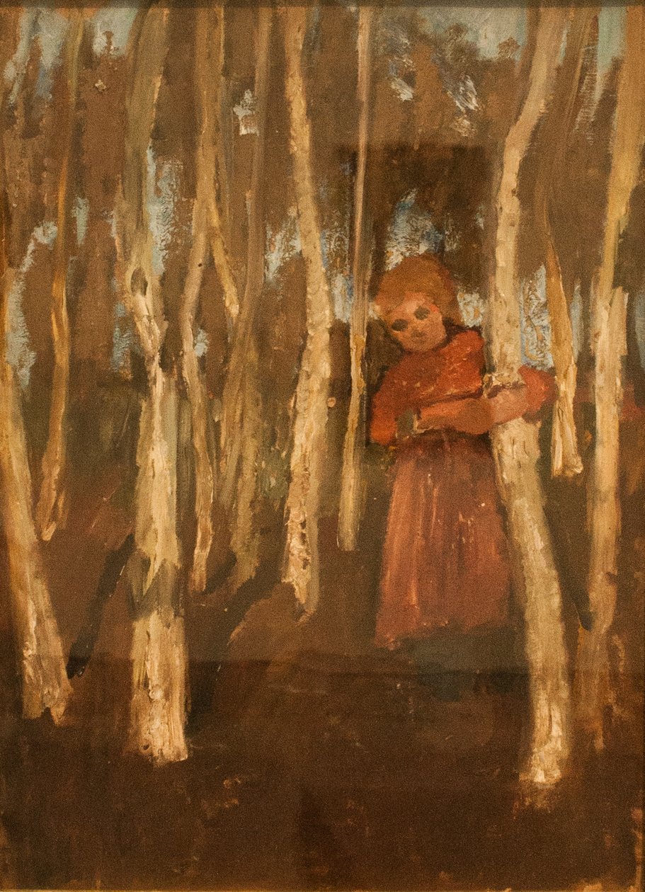 Lány egy nyírerdőben alkotó: Paula Modersohn Becker