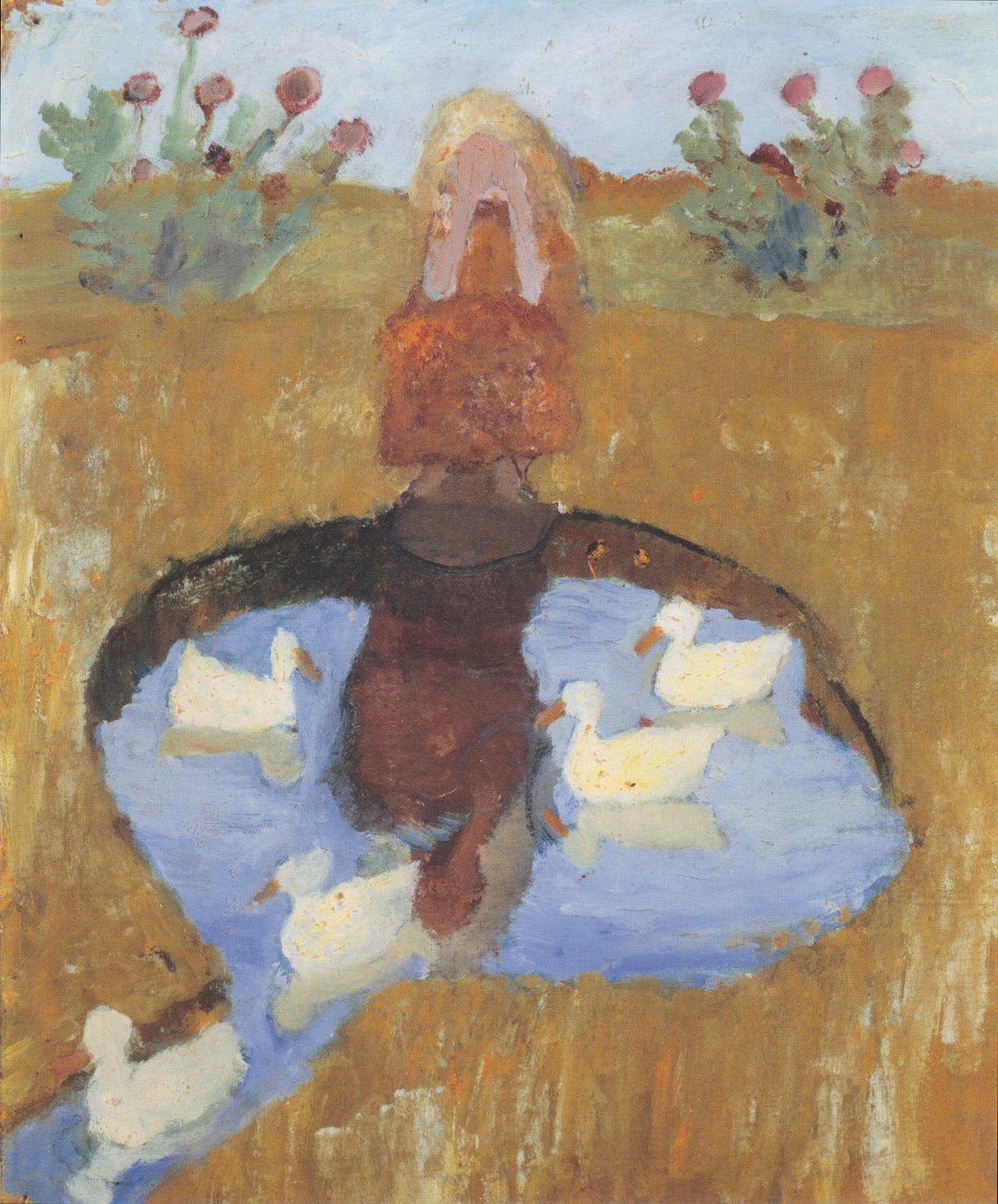 Lány a kacsa tónál alkotó: Paula Modersohn Becker