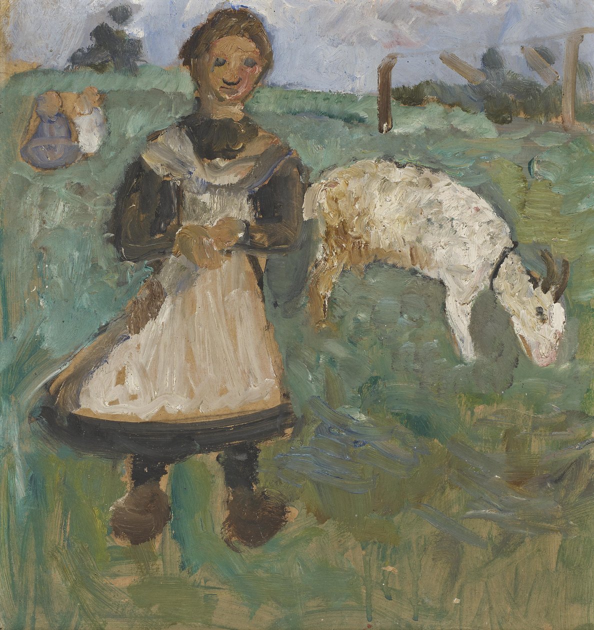 Lány kecskével alkotó: Paula Modersohn Becker