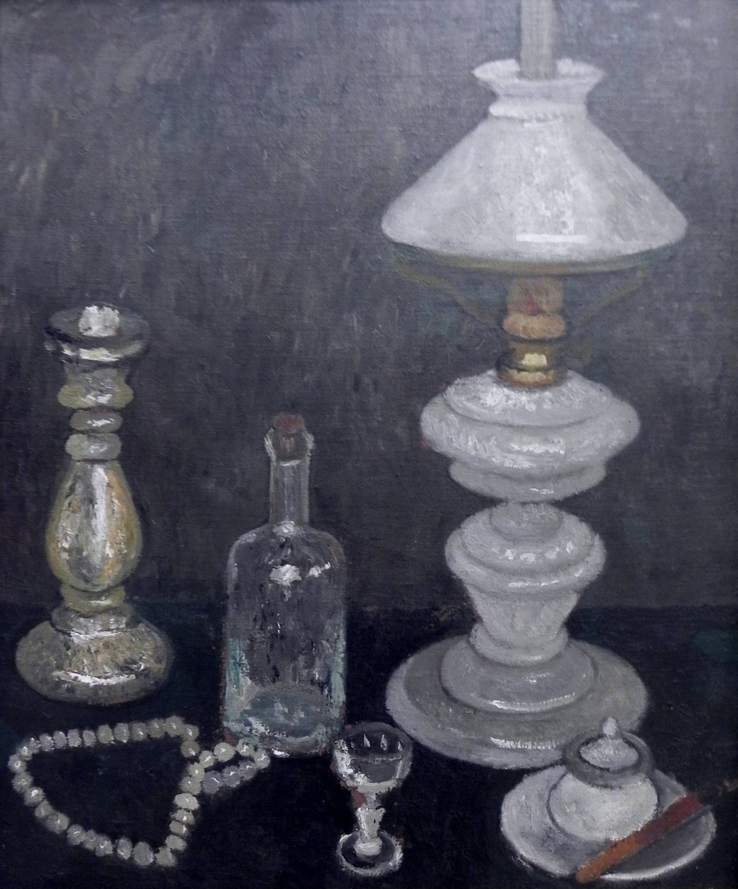 Csendélet fehér lámpával alkotó: Paula Modersohn Becker