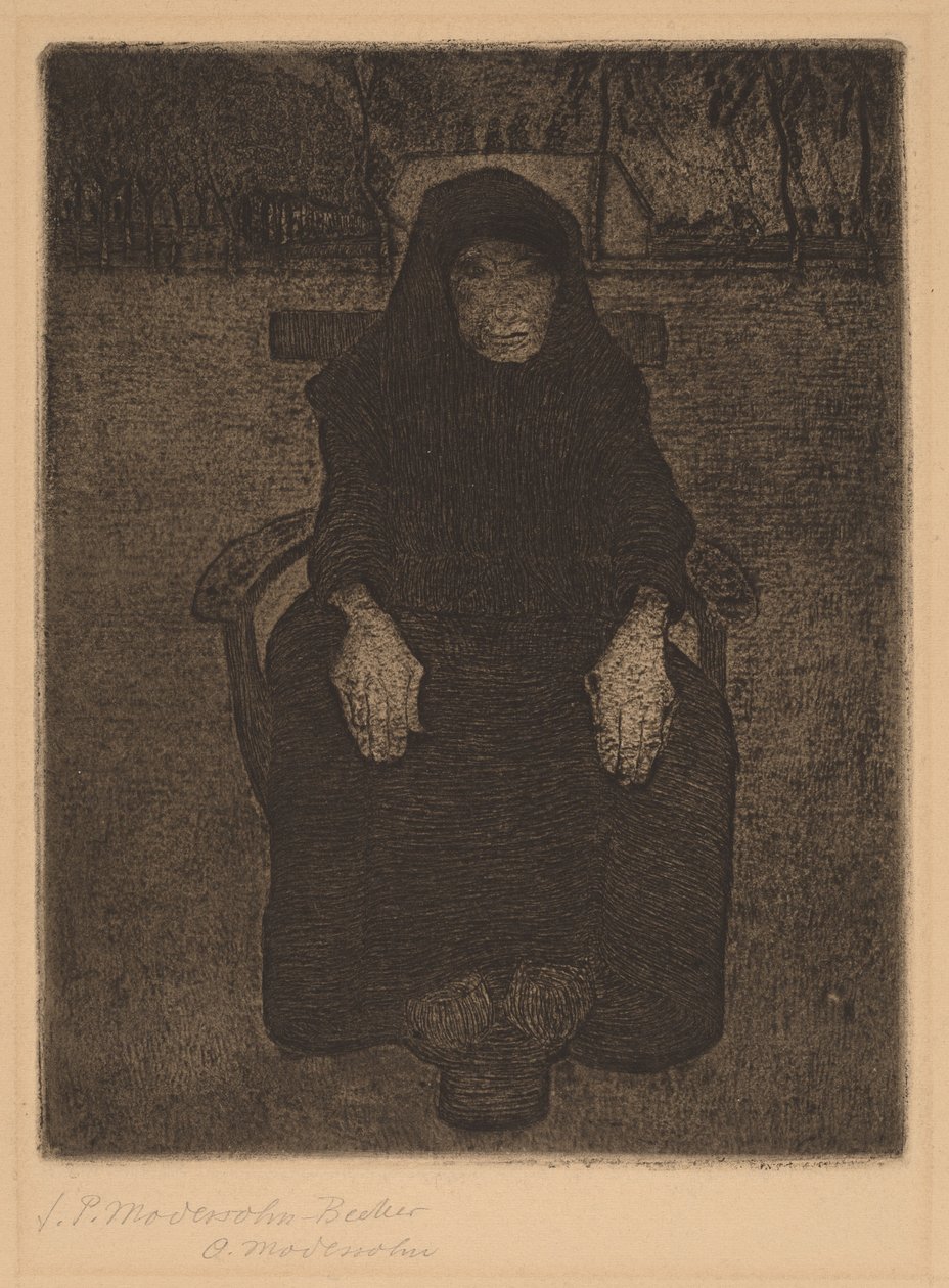 Ülő öregasszony alkotó: Paula Modersohn Becker