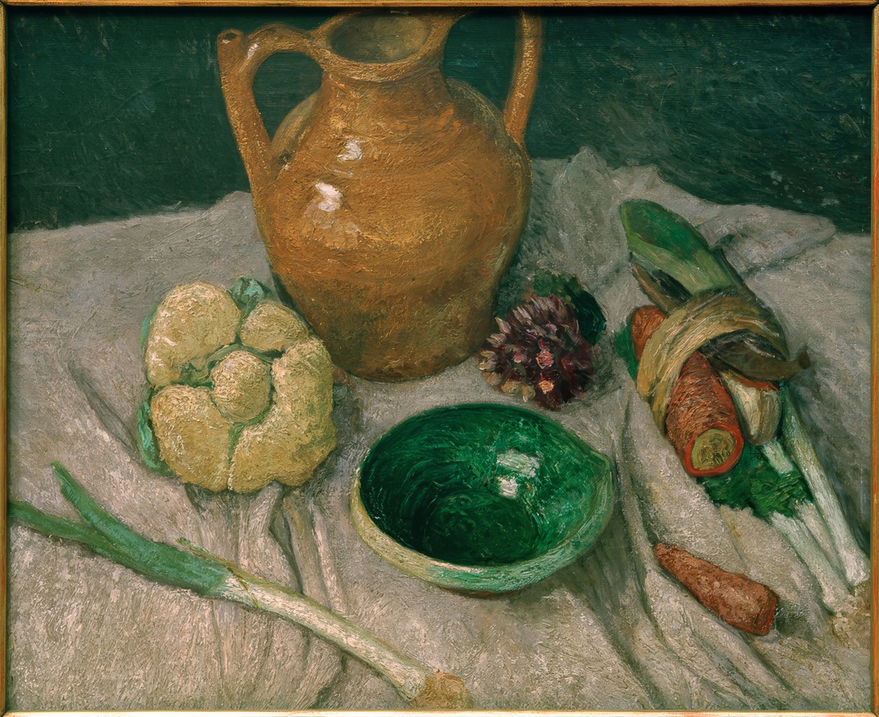 Csendélet zöldségekkel és cserépedényekkel alkotó: Paula Modersohn Becker