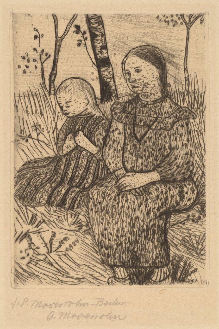 Két parasztlány alkotó: Paula Modersohn Becker