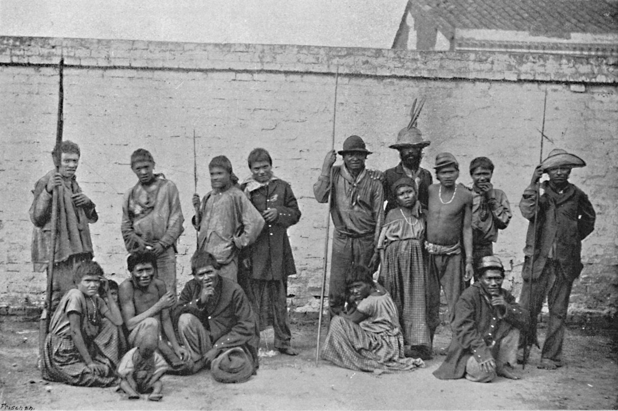 Chavantes indiánok, 1895 alkotó: Paulo Kowalsky