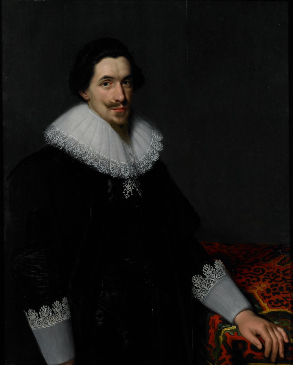 Lucas van Voorst portréja, 1628 alkotó: Paulus Moreelse