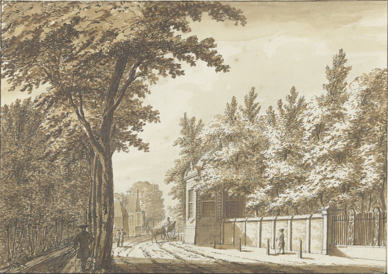 Hofstede Bosch-en-Hoven Haarlem mellett alkotó: Paulus Constantijn la Fargue (attributed to)