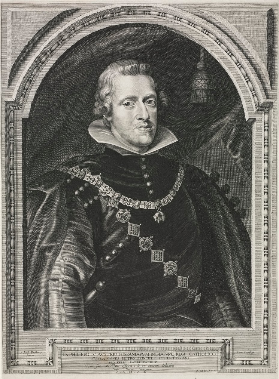 IV. Fülöp portréja. alkotó: Paulus Pontius