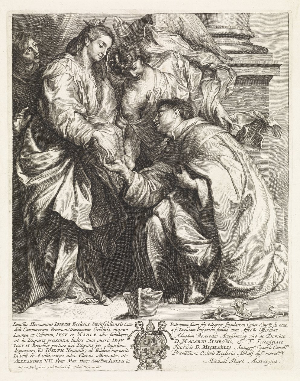 H. Hermann Joseph látomása (b verzió) alkotó: Paulus Pontius