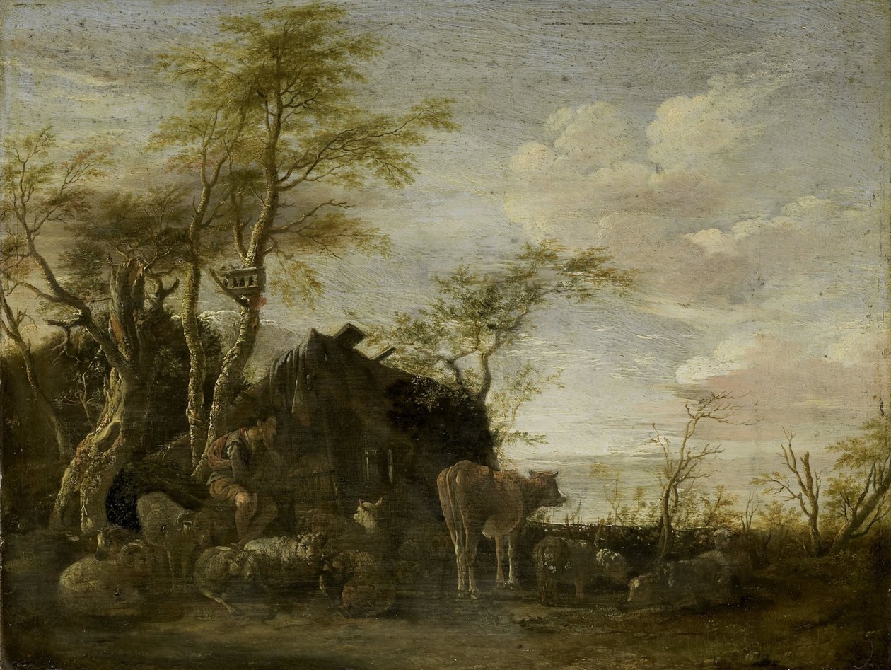 Pásztorkunyhó alkotó: Paulus Potter