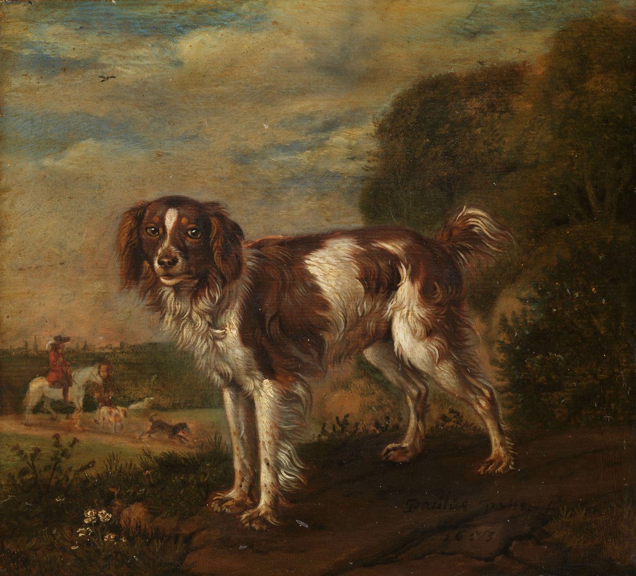 Egy spániel alkotó: Paulus Potter