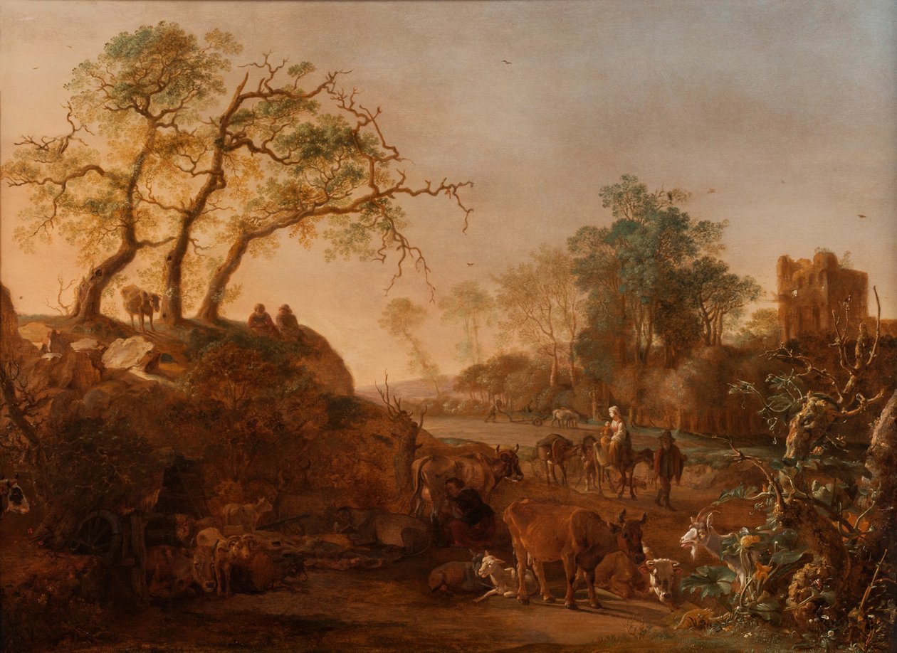 Repülés Egyiptomba, 1644 alkotó: Paulus Potter