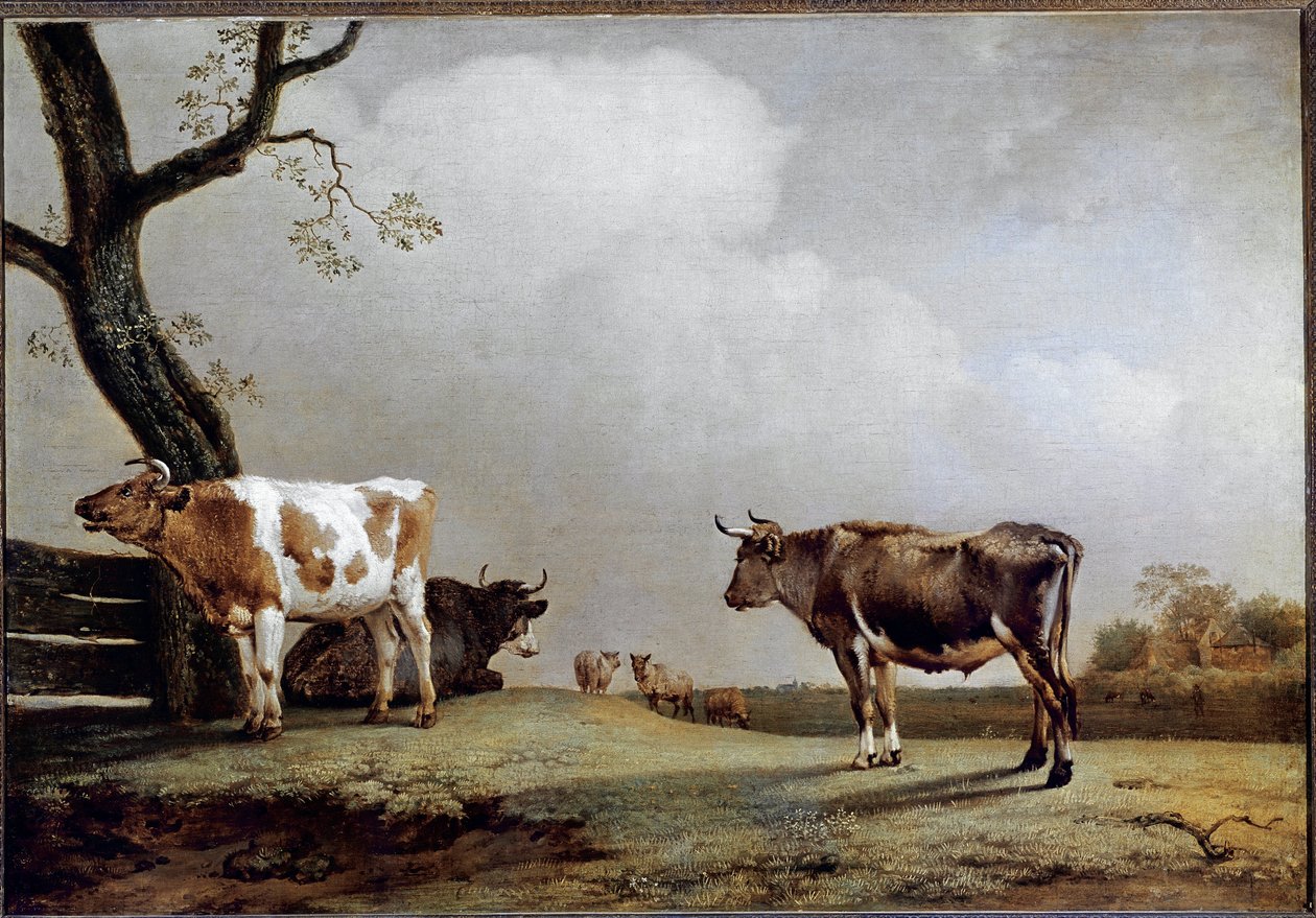 A rét. (olajfestmény alkotó: Paulus Potter