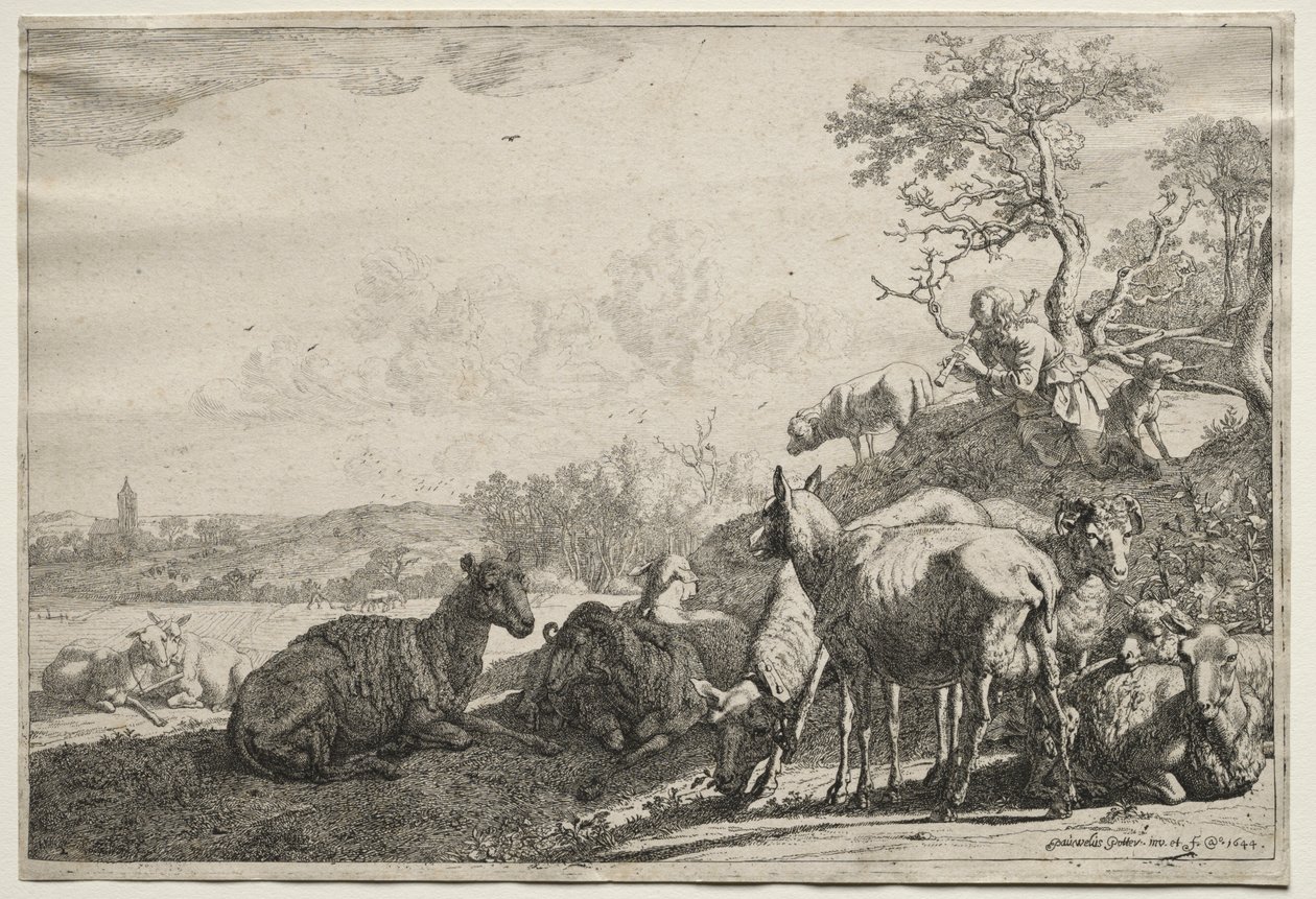 A juhász, 1644. alkotó: Paulus Potter