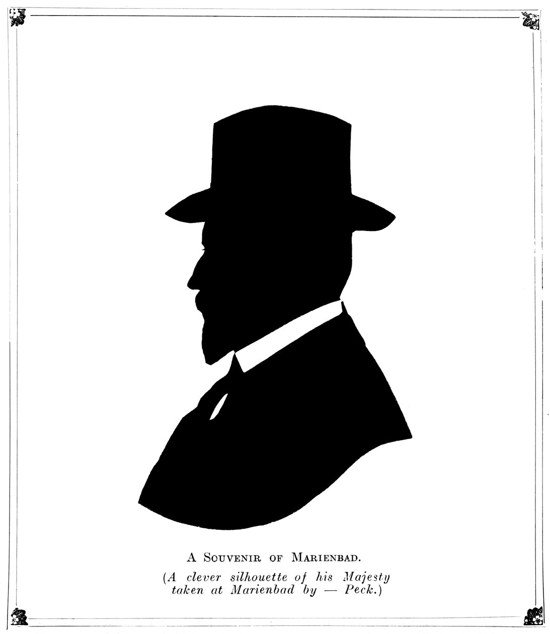 "A souvenir of Marienbad", 1910. alkotó: Peck