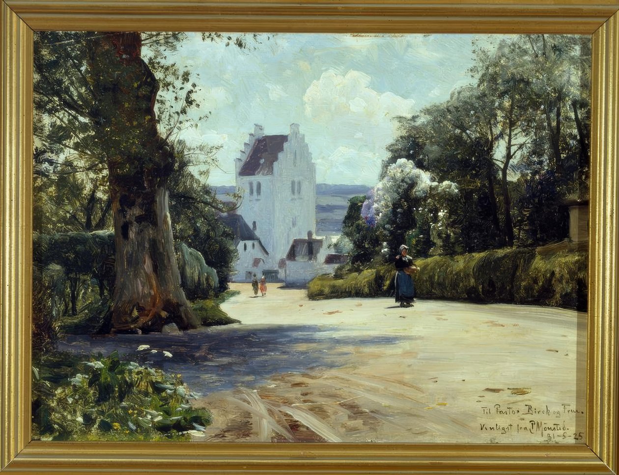 Kilátás a Szent Jörgens templomra alkotó: Peder Monsted