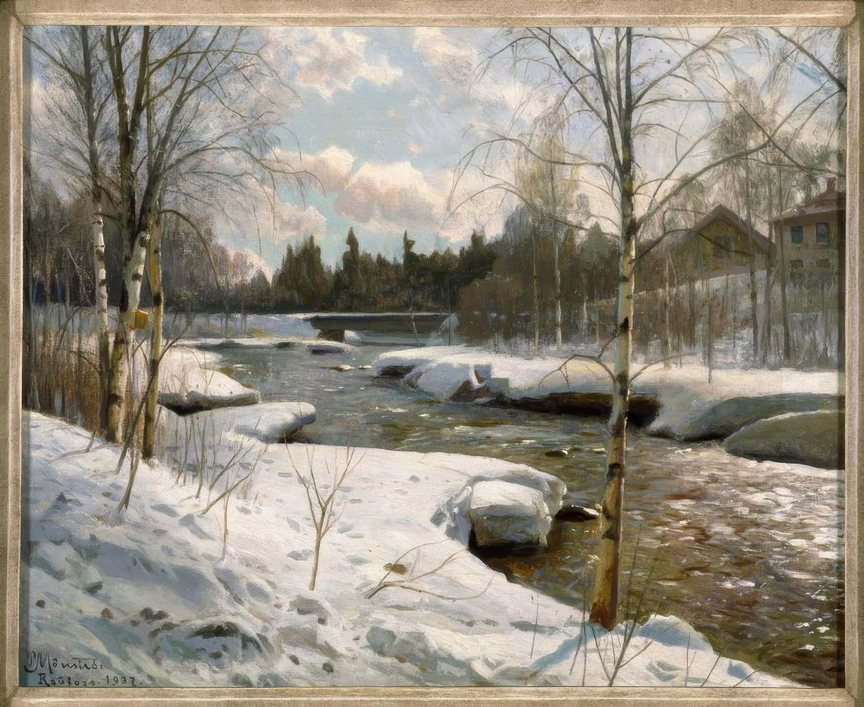 Napsütéses téli nap alkotó: Peder Monsted