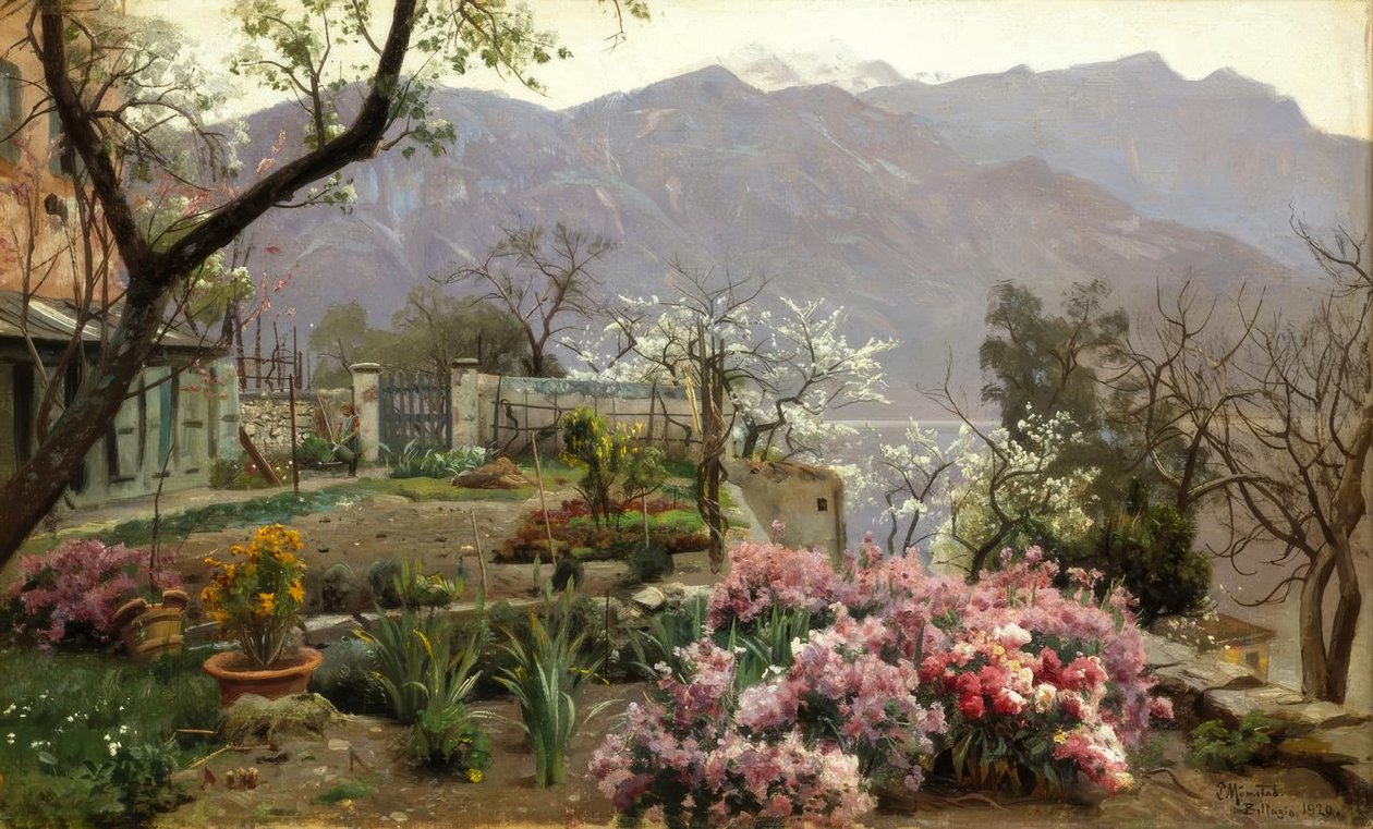 Virágoskert Bellagio közelében alkotó: Peder Monsted