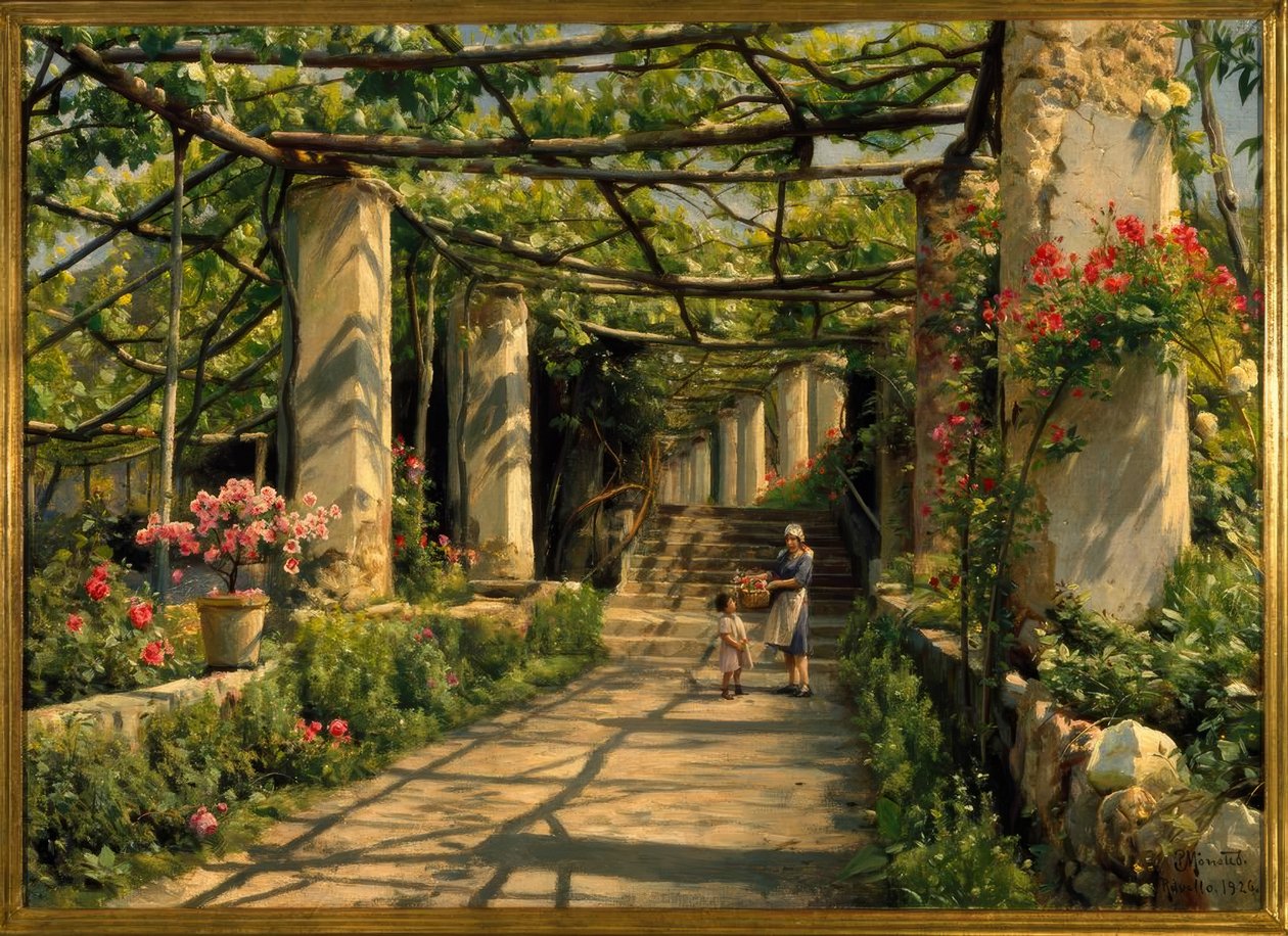 Pergola Ravellóban alkotó: Peder Monsted
