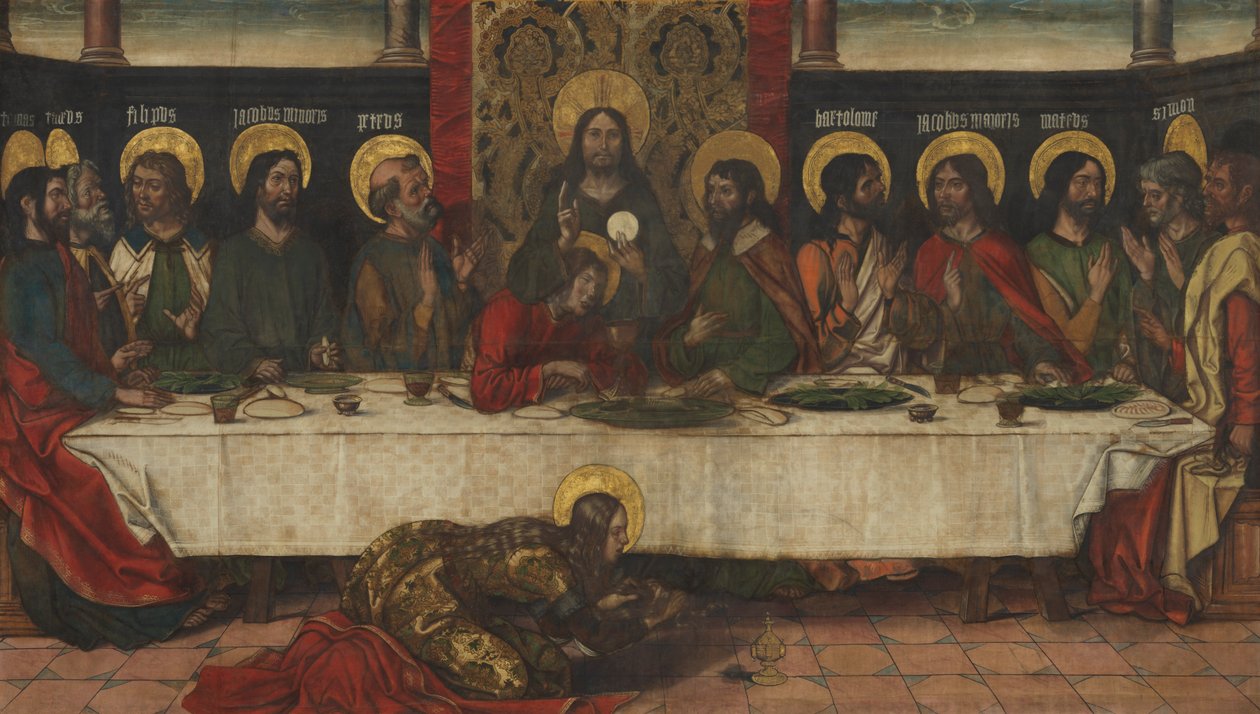 Az utolsó vacsora, 1495-1500 körül alkotó: Pedro Berruguete