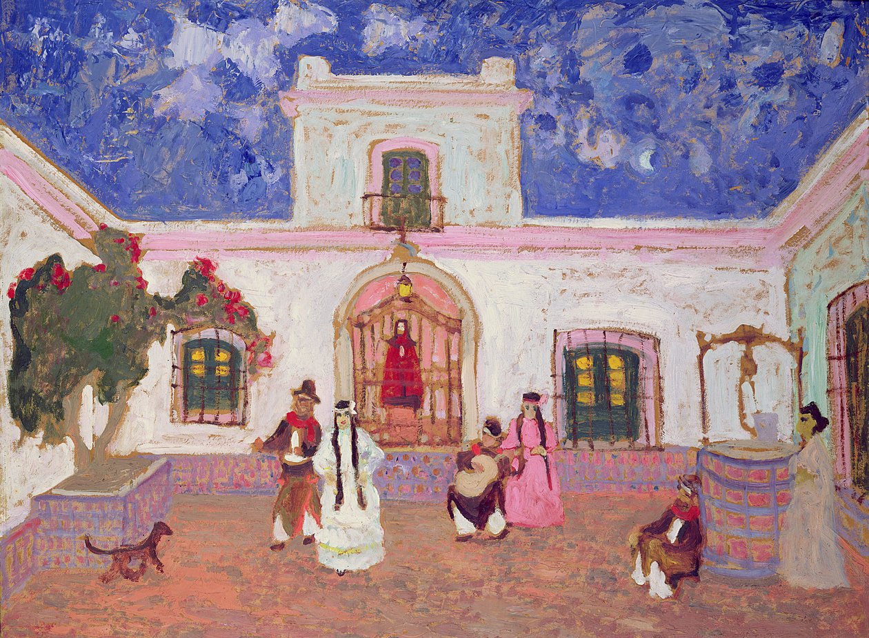 Kreol tánc, 1927 előtt (olaj a kártyán) alkotó: Pedro Figari