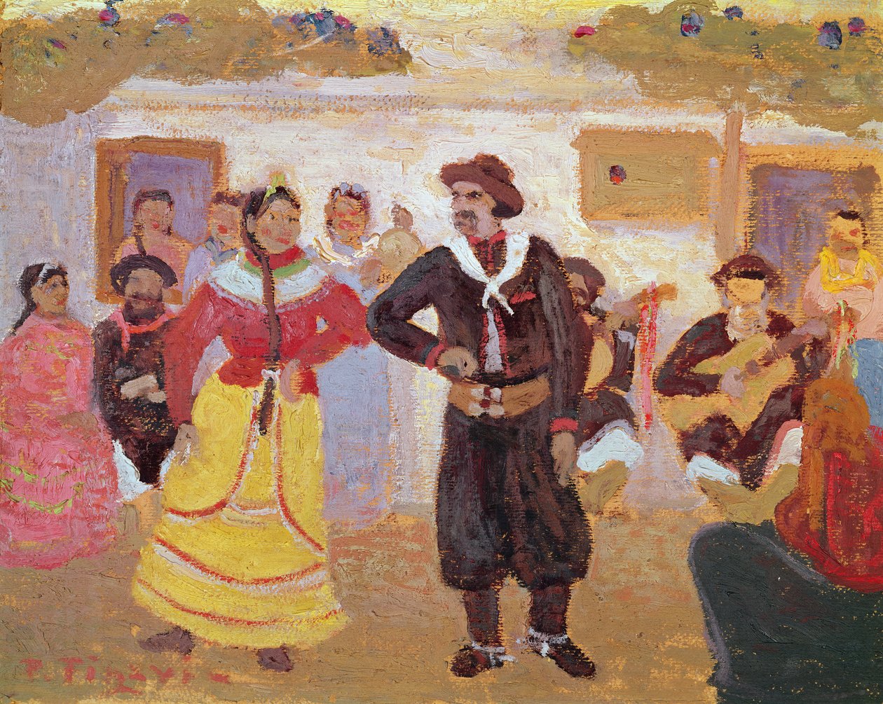 Gaucho tánc alkotó: Pedro Figari