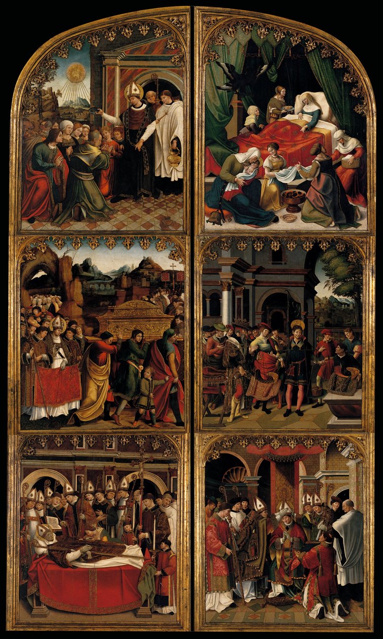 Szent Eligius oltárképe alkotó: Pedro Nunyes